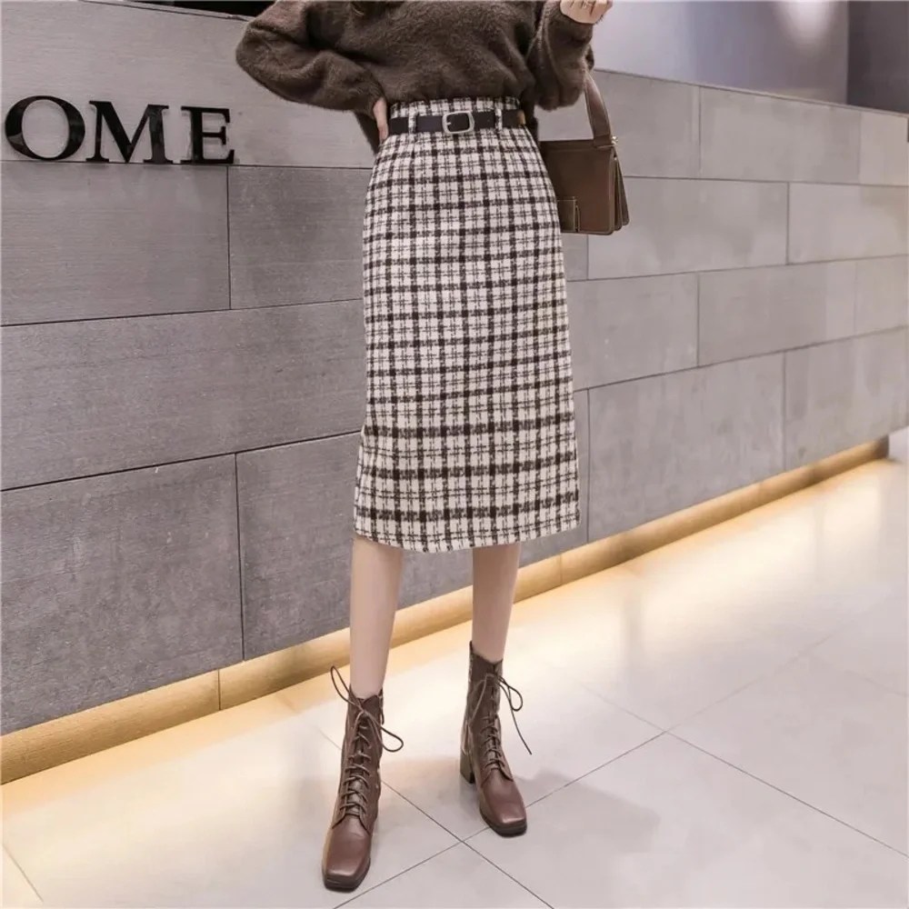 Vintage Wool Tweed Pencil Skirt - Picture 8 of 8